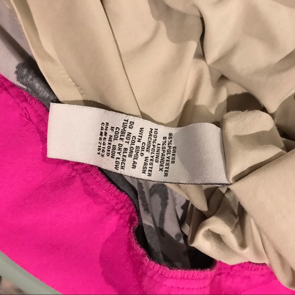 Eliza J baroque scroll print in grey w/pink sz 20W - Picture 6 of 6